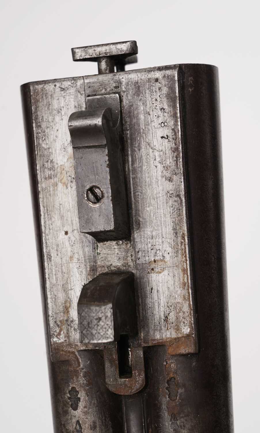 A 19th Century double barrel breech loading pin-fire shotgun by Trulock & Harriss - Image 8 of 22