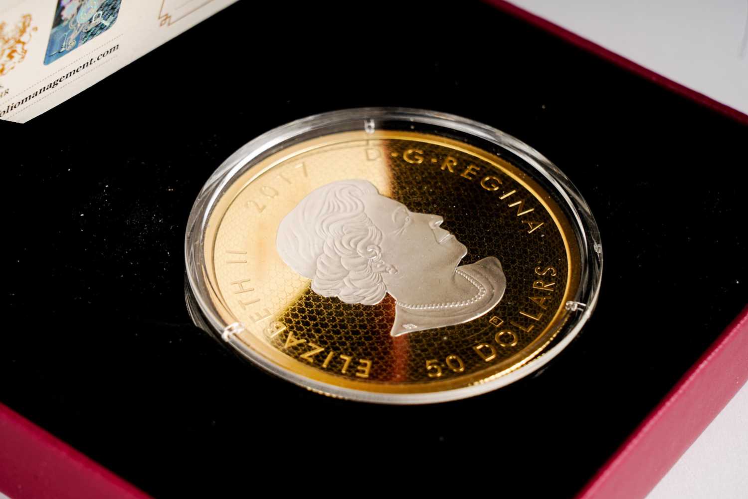 The Royal Canadian Mint Queen Elizabeth II $50 dollar silver proof coin - Image 2 of 3