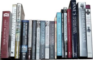 A collection of books relating to the First World War