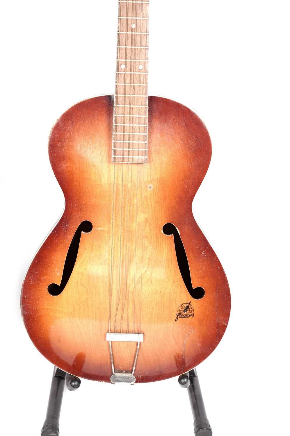 Two 6-string acoustic cello-bodied guitars - Image 6 of 7