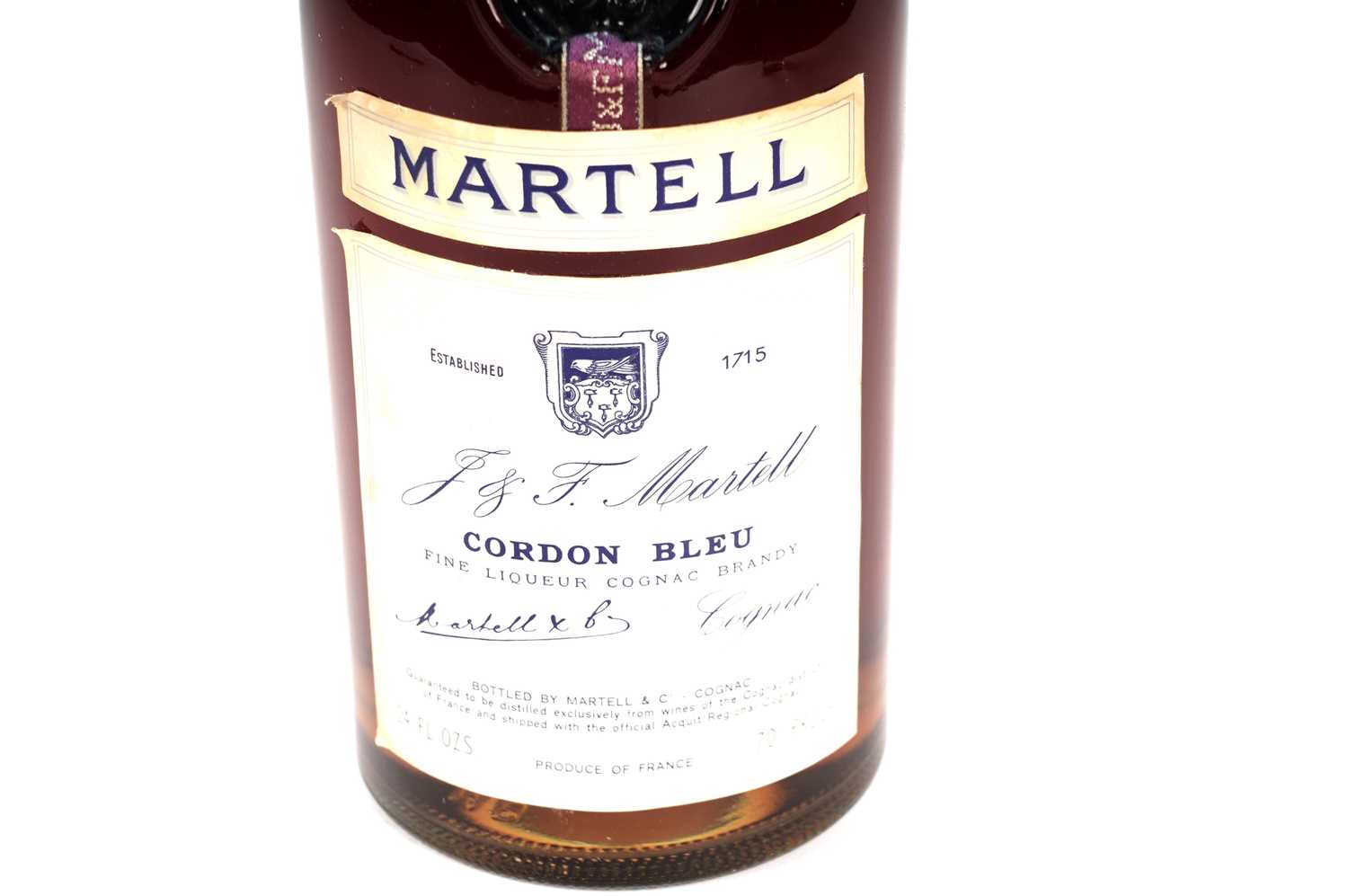 A bottle of Martell Cordon Bleu Fine Liqueur Cognac Brandy - Image 3 of 4