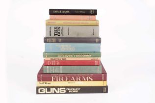 A collection of books relating to guns