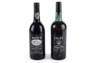 A bottle of Croft 1970 vintage port; and another