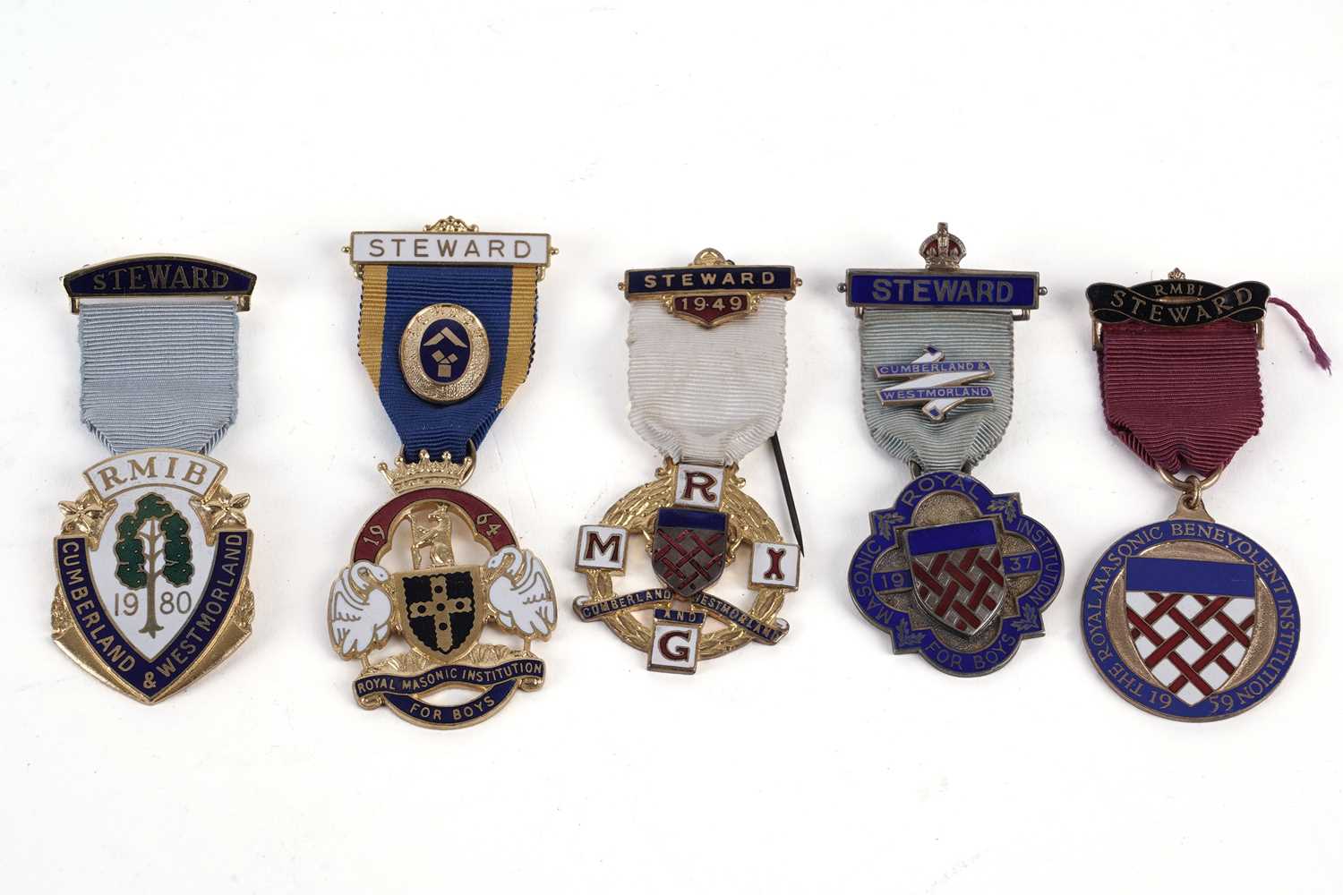 A collection of Masonic jewels