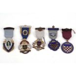 A collection of Masonic jewels