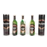 Three bottles of Glenfiddich Scotch Whisky