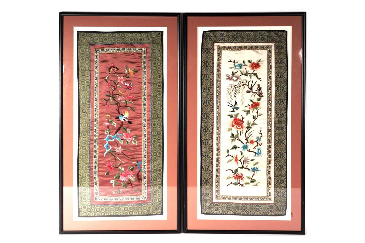 Three Chinese Suzhou embroidery panels - Image 6 of 9