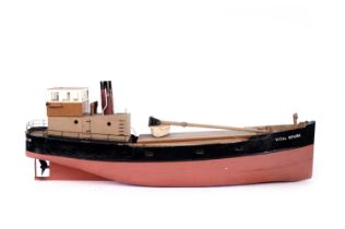 A 20th Century scratch built puffer/tugboat named Vital Spark of Glasgow