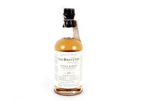 A bottle of The Balvenie Single Barrel Malt Scotch Whisky