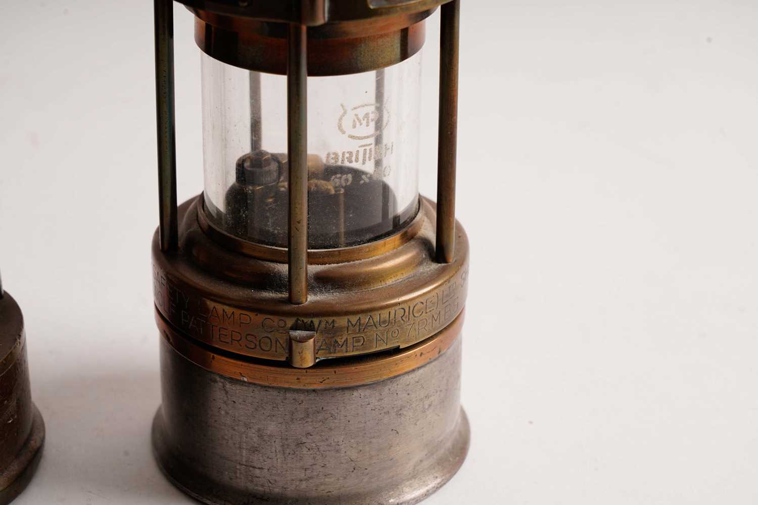 Two Eccles miners safety lamps; and another - Image 3 of 19