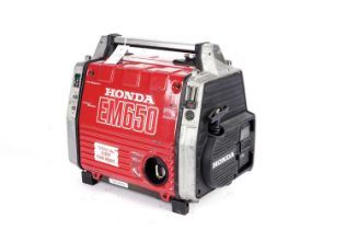 A Honda EM650 portable generator