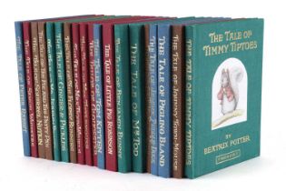 A collection of Beatrix Potter books published by F. Warne & Co. Ltd