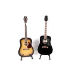 Two acoustic guitars