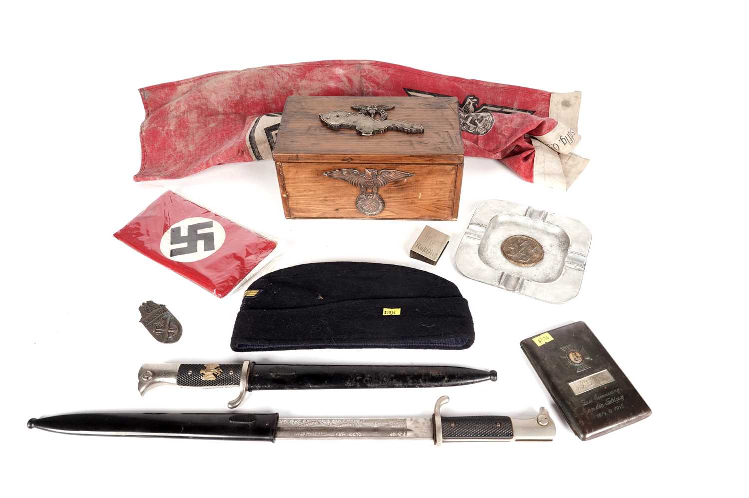 A selection of German WWII style collectibles