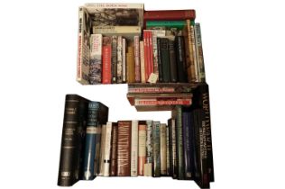 A selection of books relating to war