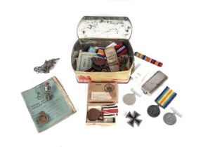 First and Second World war medals and ephemera