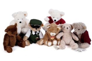 Seven Steiff teddy bears