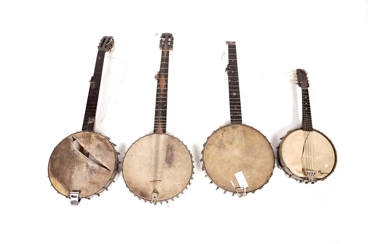 Three banjos and a Banjolele