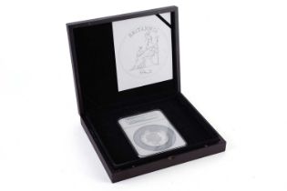 The Royal Mint The 2013 Britannia Five Ounce Silver Proof Coin