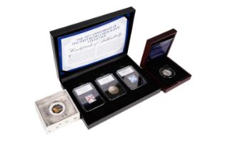 A selection of silver proof commemorative coins