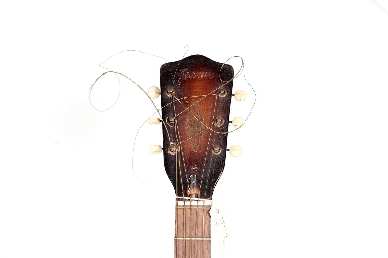 Two 6-string acoustic cello-bodied guitars - Image 7 of 7