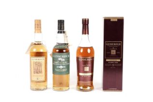 Three various bottles of Glenmorangie Scotch Whisky