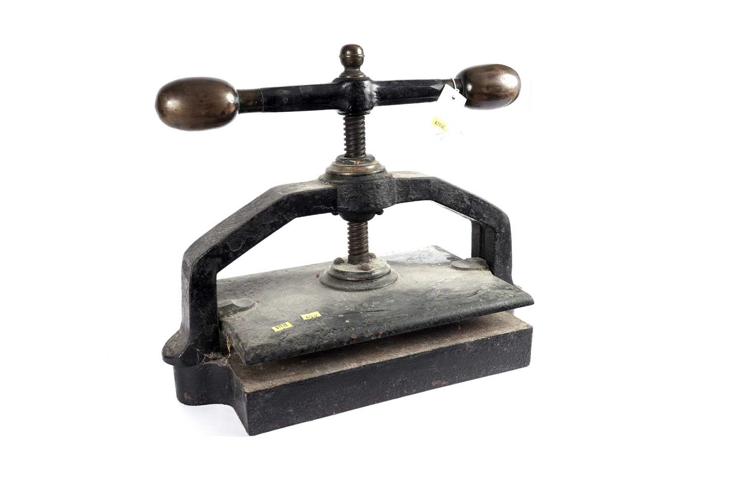 A Victorian cast metal book press - Image 2 of 5