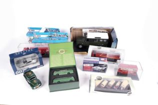 A collection of vintage diecast vehicles
