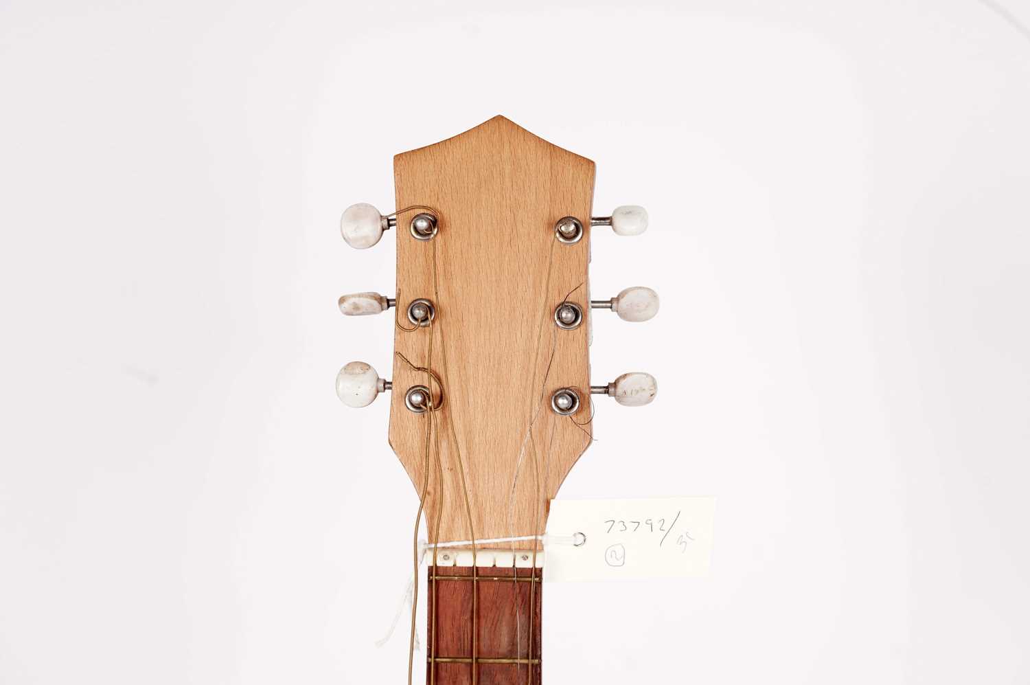 Two 6-string acoustic cello-bodied guitars - Image 5 of 7