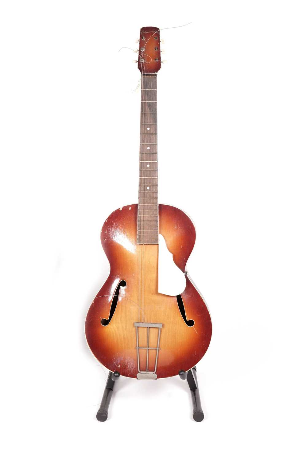 Two 1950's cello-bodied acoustic guitars - Bild 3 aus 7