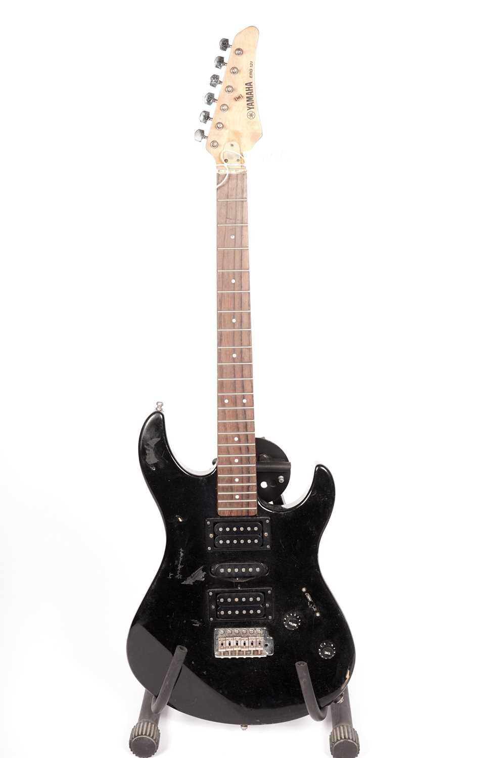 Two black electric guitars - Image 2 of 7