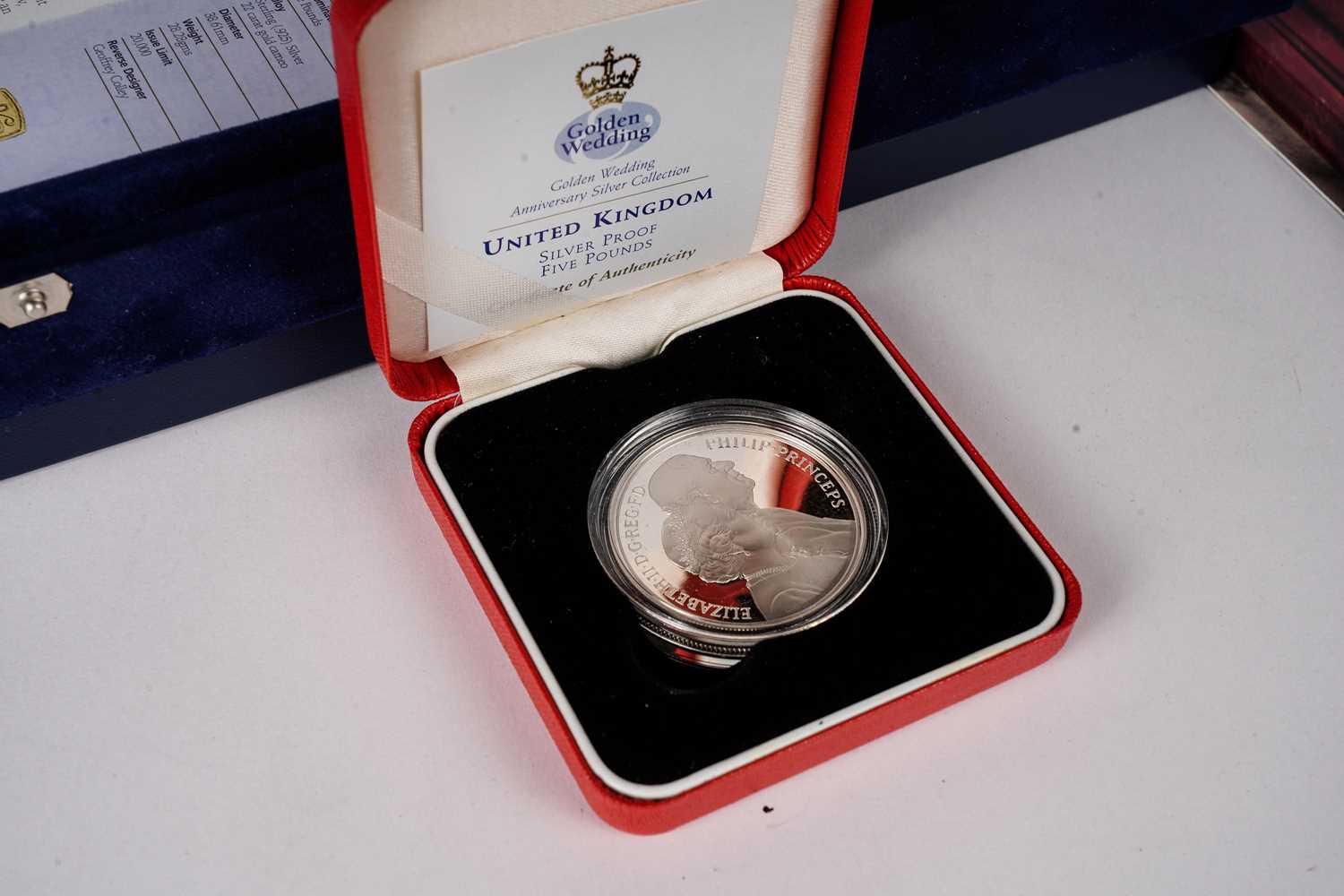The Royal Mint Westminster Queen Elizabeth II The Golden Wedding Anniversary coin collection - Image 7 of 8