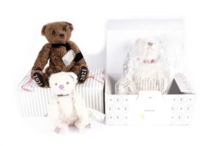 Three Royal Commemorative Steiff teddy bears