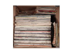 Large collection of mixed LPs and singles
