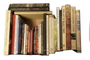A selection books relating to art