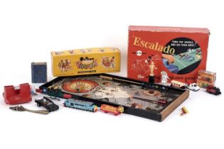 A collection of vintage toys and games