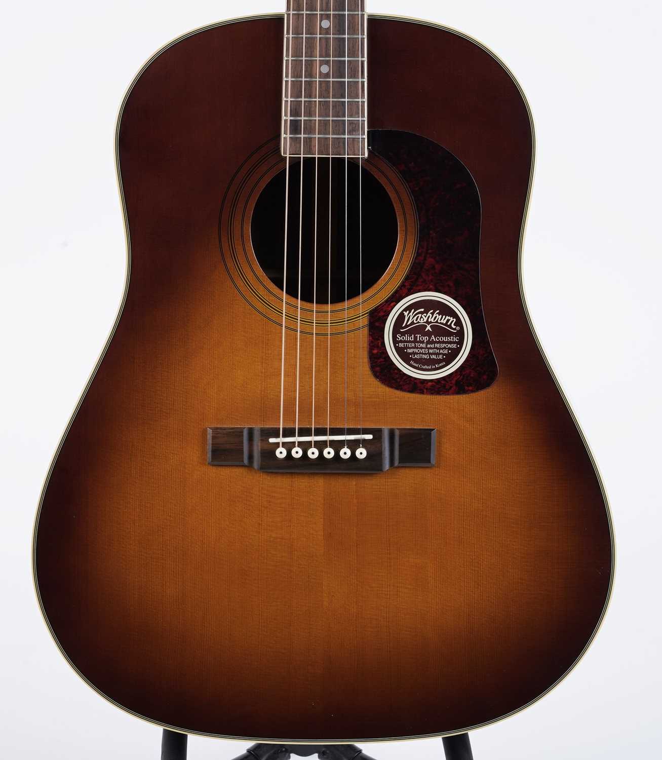 Washburn D-25S/TS dreadnought acoustic guitar - Image 2 of 10