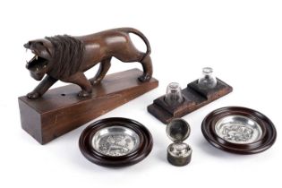 A collection of treen wares and collectibles