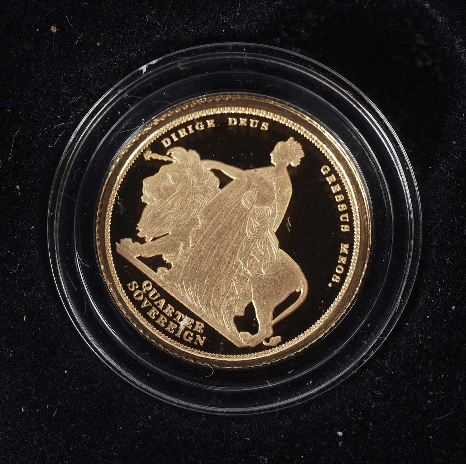 A Queen Elizabeth II gold quarter-sovereign and other coins - Bild 3 aus 6