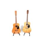 Two 12-string acoustic guitars