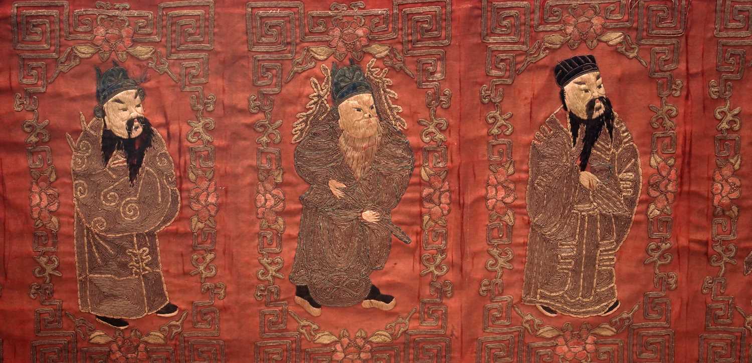 Early 20th Century Chinese silk work - Image 2 of 4