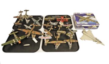 A collection of Corgi The Aviation Archive WWII model military aircraft