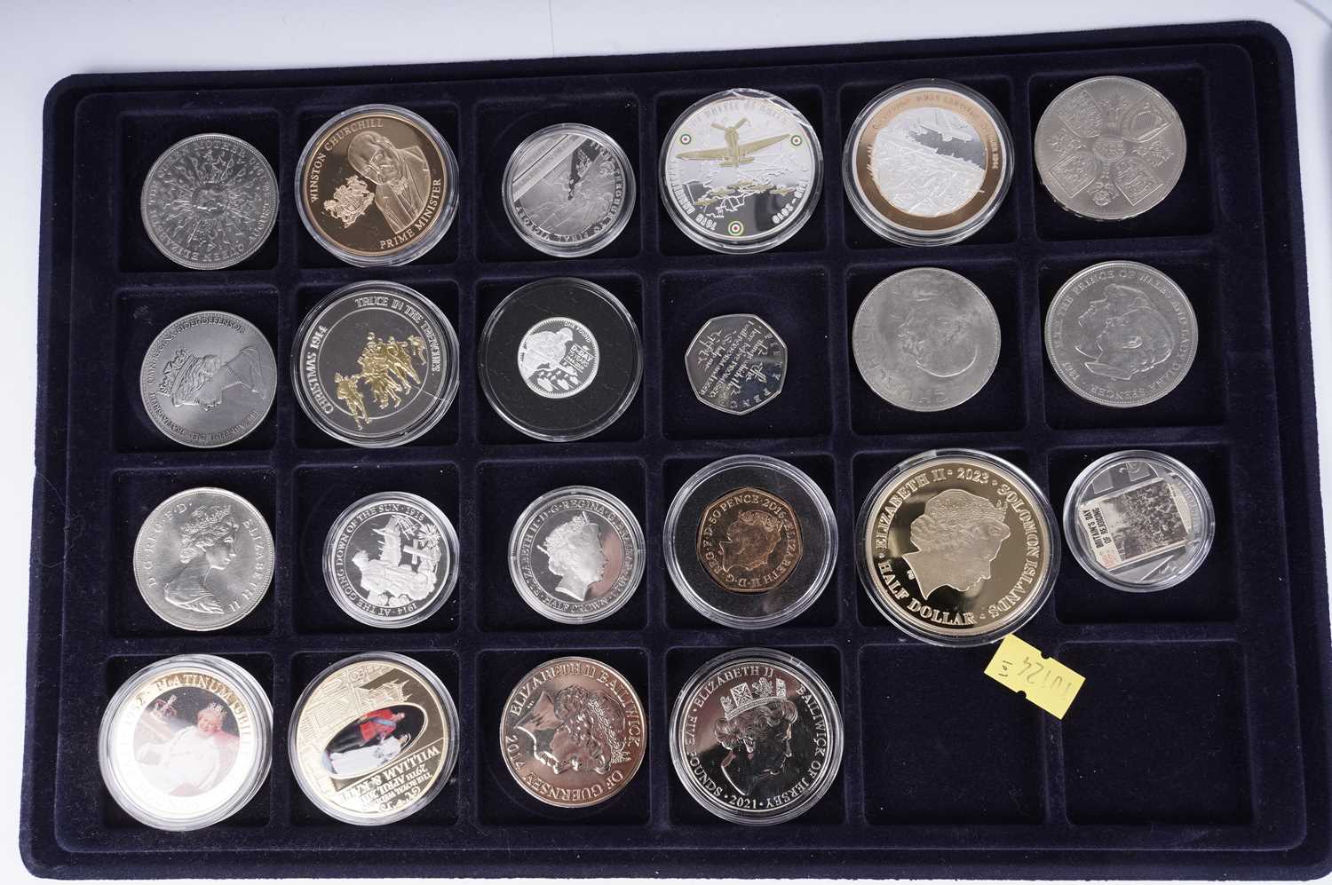 A large collection of commemorative medallions - Image 2 of 6