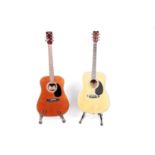 Two acoustic guitars