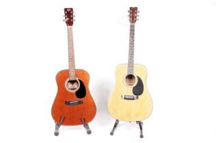 Two acoustic guitars