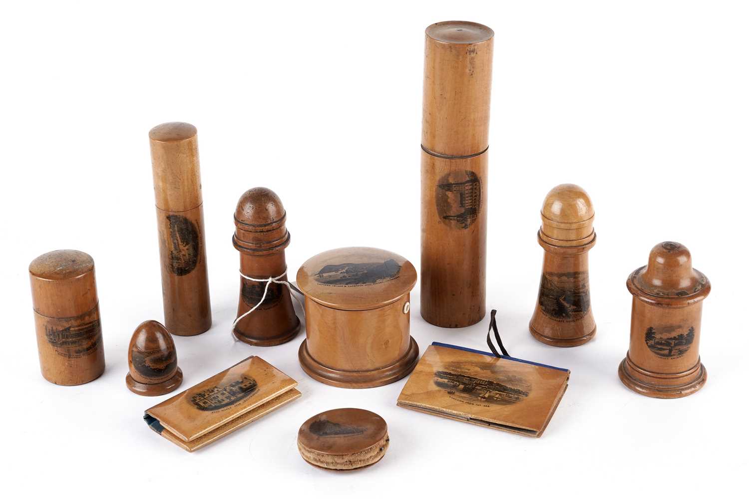 A collection of Mauchline Ware