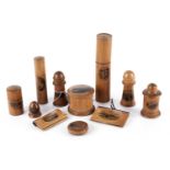 A collection of Mauchline Ware