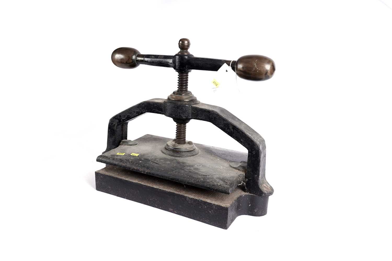 A Victorian cast metal book press - Image 4 of 5