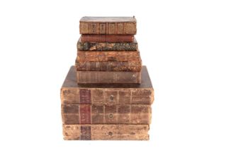 A collection of hardback antiquarian books
