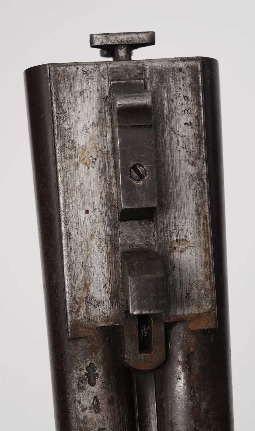 A 19th Century double barrel breech loading pin-fire shotgun by Trulock & Harriss - Image 7 of 22